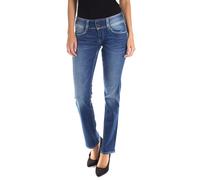 Pepe Jeans Gen Women's Jeans Regular Fit Mid Waist Royal Dark, Blue (Denim-d45), 32W / 34L