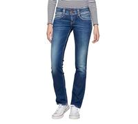 Pepe Jeans Gen Women's Jeans Regular Fit Mid Waist Royal Dark, Blue (Denim-d45), 34W / 34L