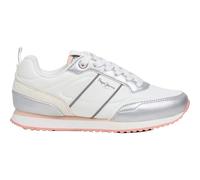 Pepe Jeans Girl's Dublin Mistral G Sneak, Grey (Silver), 4