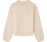 Pepe Jeans Girl's Roberta Pullover Sweater, Beige (Ivory), 6 Years