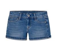 Pepe Jeans Girl's Slim Short Jr, Blue (Denim-MP0), 4 Years