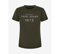 Pepe Jeans Harbor Short Sleeve T-Shirt Khaki Green Women - XS