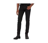 Pepe Jeans Hatch Men's Jeans Slim Fit Mid Rise Denim, Black (Denim-s92), 36W / 30L