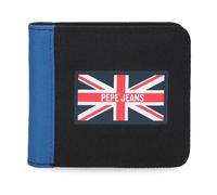 Pepe Jeans Henry Wallet Black 10.5x9x2cm Polyester 0,19L by Joumma Bags