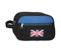 Pepe Jeans Henry Neceser Dos Compartimentos Adaptable Black 26x16x12 cm Polyester 4,99L by Joumma Bags
