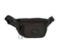 Pepe Jeans Hoxton Black and Blue Polyester PU Shoulder Bags and Toiletry Bag - Various Sizes, black, One Size, bum bag