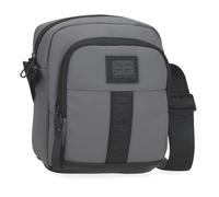 Pepe Jeans Hoxton Shoulder Bag Grey 17x22x8cm Polyester and PU by Joumma Bags, grey, One Size, shoulder bag