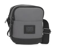 Pepe Jeans Hoxton Shoulder Bag Small Grey 12x15x3.5cm Polyester and PU by Joumma Bags, grey, One Size, Small Crossbody Bag