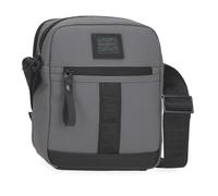 Pepe Jeans Hoxton Shoulder Bag Two Compartments Grey 17x22x7.5cm Polyester and PU by Joumma Bags, grey, One Size, Two Compartment Shoulder Bag