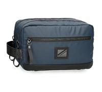 Pepe Jeans Hoxton Toiletry Bag Two Compartments Blue 26x16x12cm Polyester, blue, One Size, Toiletry Bag