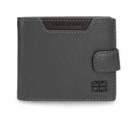 Pepe Jeans Indiana Horizontal Wallet with Click Closure Gray 11x8.5x1 cm Leather by Joumma Bags