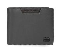Pepe Jeans Indiana Horizontal Wallet with Purse, One Size, Grey, One Size, Horizontal Wallet with Coin Purse