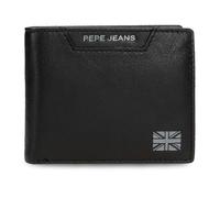 Pepe Jeans Indiana Horizontal Wallet with Removable Wallet, One Size, Black/White, One Size, Horizontal Wallet with Removable Wallet