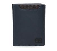 Pepe Jeans Indiana Vertical Wallet Blue 8.5x10.5x1cm Leather by Joumma Bags