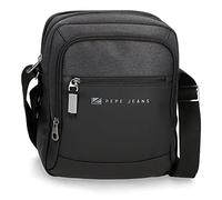 Pepe Jeans Jarvis Tablet Case Black 22 x 27 x 8 cm Polyester with Faux Leather Details