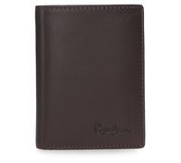 Pepe Jeans Joumma Bags Luton Vertical Wallet Brown 8.5 x 10.5 x 1 cm Leather