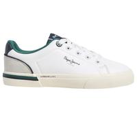 Pepe Jeans Kenton Campus B Sneak, White (Off White), 2.5 UK