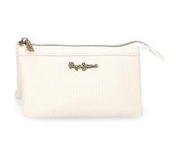 Pepe Jeans Lena Purse Three Compartments White 17.5x9.5x2 cm Synthetic Leather
