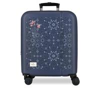 Pepe Jeans Lenay Marine Cabin Suitcase 40 x 55 x 20 cm Rigid ABS Combination Lock Integrated 37L 2.6 kg 4 Double Wheels Hand Luggage by Joumma Bags