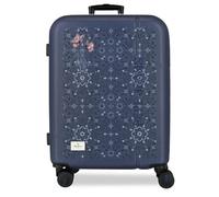 Pepe Jeans Lenay Medium Navy Suitcase 48x68x27 cm Rigid ABS Combination Closure 72L 3.48kg 4 Double Wheels Extendable by Joumma Bags