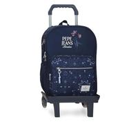 Pepe Jeans Lenay School Backpack with Marine Trolley 30x40x13 cm Polyester 15.6L by Joumma Bags