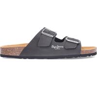 Pepe Jeans London Bio M Double Velour Men’s Regular Fit Anatomic Sandals, Blue Wash