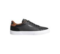 Pepe Jeans London Kenton Court M Men’s Regular Fit Leather Sneakers, Blue Wash