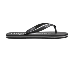 Pepe Jeans London Mens Bay Beach Basic Flip Flops Sandals Black 9 UK
