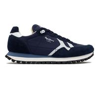 Pepe Jeans London Mens Brit-On Print Running Style Trainers Blue