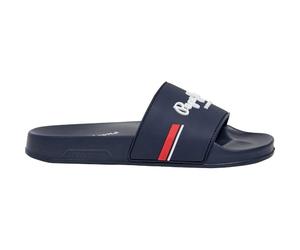 Pepe Jeans London Slider Zone B Men’s Regular Fit Beach, Blue Wash