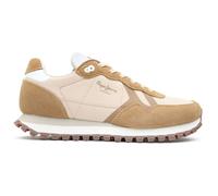Pepe Jeans London Womens Brit-On Print Running Style Trainers Sand
