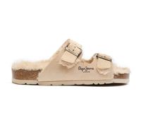 Pepe Jeans London Womens Oban Warm Flats Sandals Stone