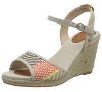 Pepe Jeans London Women's Shark Rafy Espadrille Wedge Sandal, Beige Skin 809, 7 UK
