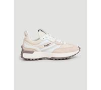 Pepe Jeans Lucky Knitted Trainers Beige EU 40 Woman