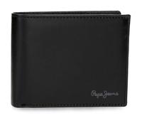 Pepe Jeans Luton Wallet with Card Holder Black 12.5x9.5x1cm Leather by Joumma Bags