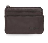 Pepe Jeans Luton Wallet with Card Holder Brown 11x7x1.5cm Leather by Joumma Bags