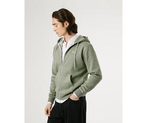 Pepe Jeans Macbeth Melange Full Zip Hoodie Green Clay - M
