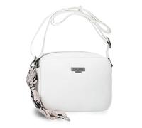 Pepe Jeans Margaret Two-Compartment Shoulder Bag White 24x16x7cm Polyester and PU by Joumma Bags