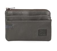 Pepe Jeans Marshal Grey Purse 11 x 7 x 1.5 cm Leather, Grey, One Size, Purse