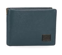 Pepe Jeans Marshal Horizontal Wallet with Purse Blue 11 x 8 x 1 cm Leather, Blue, One Size, Horizontal Wallet with Coin Purse