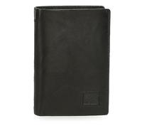 Pepe Jeans Marshal Vertical Wallet with Purse Black 8.5 x 11.5 x 1 cm Leather, Black/White, One Size, Vertical Wallet with Coin Purse