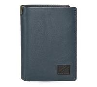 Pepe Jeans Marshal Vertical Wallet with Purse Blue 8.5 x 11.5 x 1 cm Leather, Blue, One Size, Vertical Wallet with Coin Purse