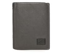 Pepe Jeans Marshal Vertical Wallet with Purse Grey 8.5 x 10.5 x 1 cm Leather, Grey, One Size, Vertical Wallet with Coin Purse