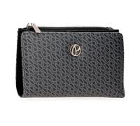 Pepe Jeans Megan Wallet with Card Holder Black 17 x 10 x 2 cm Faux Leather, Black/White, One Size, Wallet with Card Holder