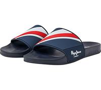 Pepe Jeans Men SLIDER TEXTURE Slide Sandals Navy 9