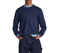 Pepe Jeans Men's Andre Crew Neck Long Sleeves Knits, Blue (Dulwich), XS