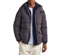 Pepe Jeans Men's Biel Puffer Jacket, Black (Washed Black), XL