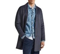 Pepe Jeans Men's Brighton Wool Coat, Grey (Grey Marl), M