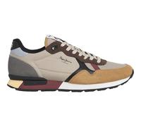 Pepe Jeans Men's BRIT Colors M Sneak, Brown Caramel Beige, 10 UK