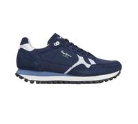 Pepe Jeans Men's Brit-On Prints M Sneaker, Blue (Navy), 10 UK